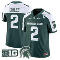 Aidan Chiles Jersey #2 Michigan State Spartans 2025 Vapor Stitched Green Alter