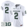 Aidan Chiles Jersey #2 Michigan State Spartans 2025 Vapor Stitched White