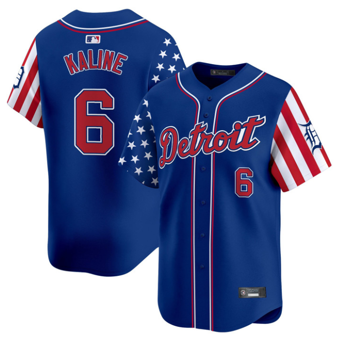 Al Kaline Jersey #6 Detroit Tigers 2025 Memorial Day Vapor Premier Limited Stitched