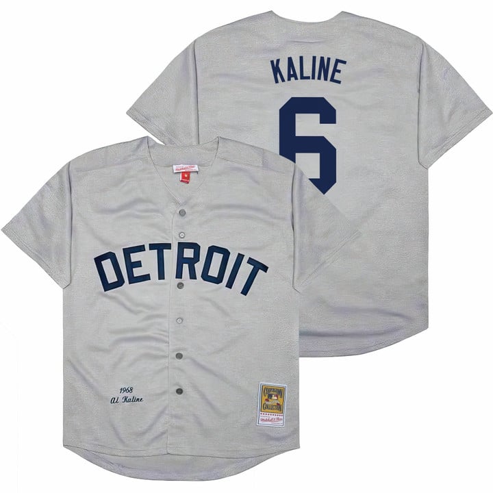 Al Kaline Jersey #6 Detroit Tigers Throwback Cooperstown Stitched