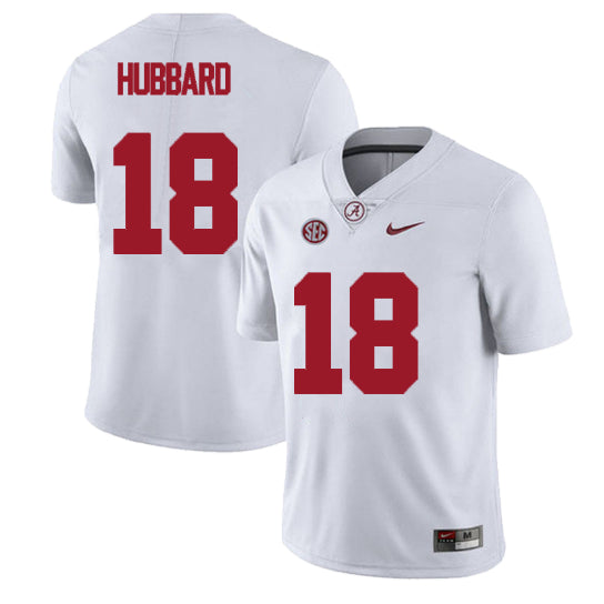 Alabama Crimson Tide #18 Bray Hubbard Football Jersey Stitched White