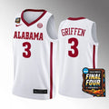 Alabama Crimson Tide #3 Rylan Griffen Jersey 2024 NCAA March Madness Final Four