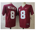 Alabama Crimson Tide #8 John Metchie III Football Jersey Stitched Red