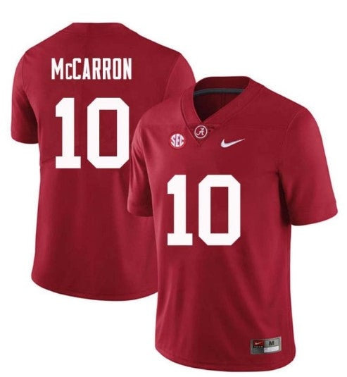Alabama Crimson Tide #10 AJ McCarron Football Jersey Stitched