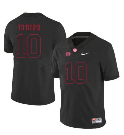 Alabama Crimson Tide #10 Henry To’oTo’o Football Jersey Stitched
