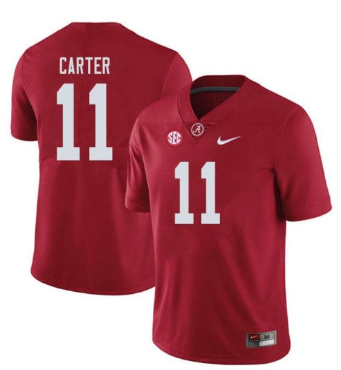 Alabama Crimson Tide #11 Scooby Carter Football Jersey Stitched