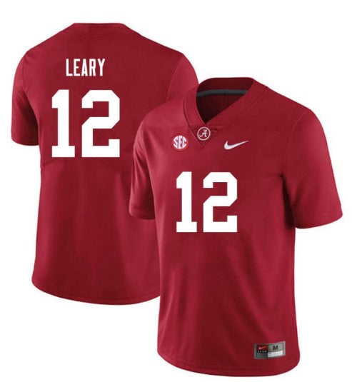 Alabama Crimson Tide #12 Christian Leary Football Jersey Stitched
