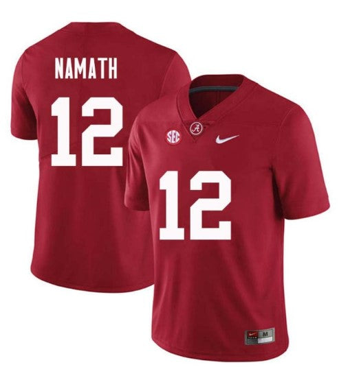 Alabama Crimson Tide #12 Joe Namath Football Jersey Stitched