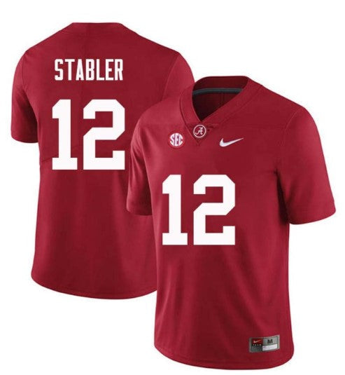Alabama Crimson Tide #12 Ken Stabler Football Jersey Stitched