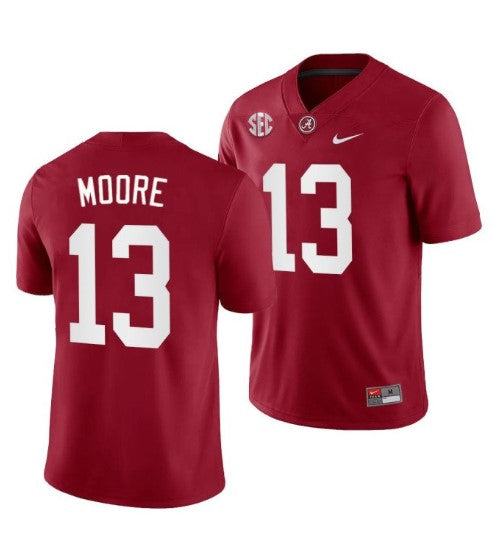 Alabama Crimson Tide #13 Malachi Moore Football Jersey Stitched