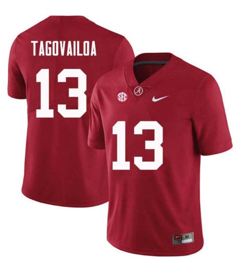 Alabama Crimson Tide #13 Tua Tagovailoa Football Jersey Stitched