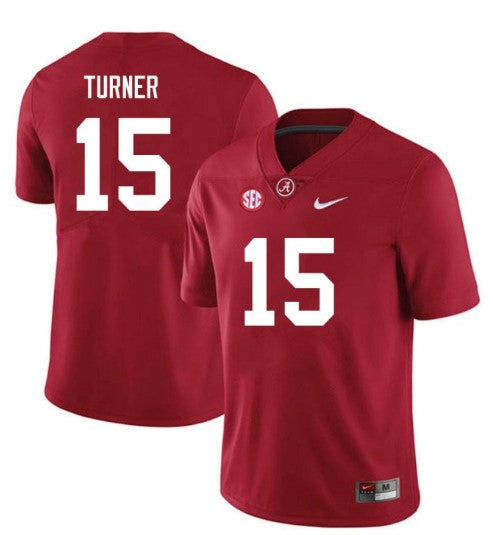 Alabama Crimson Tide #15 Dallas Turner Football Jersey Stitched