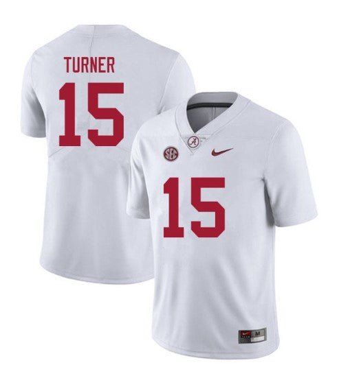 Alabama Crimson Tide #15 Dallas Turner Football Jersey Stitched