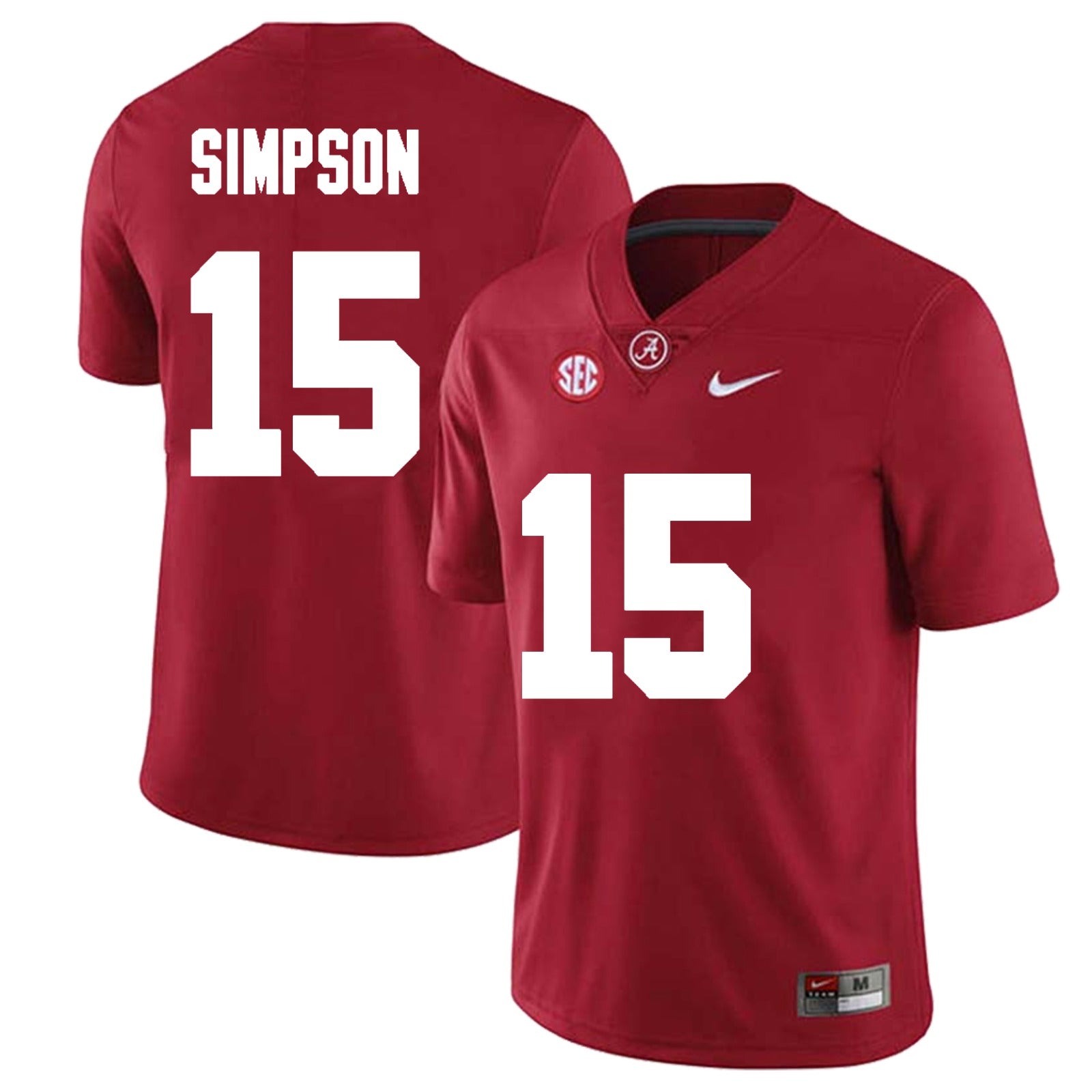 Alabama Crimson Tide #15 Ty Simpson Football Jersey Stitched