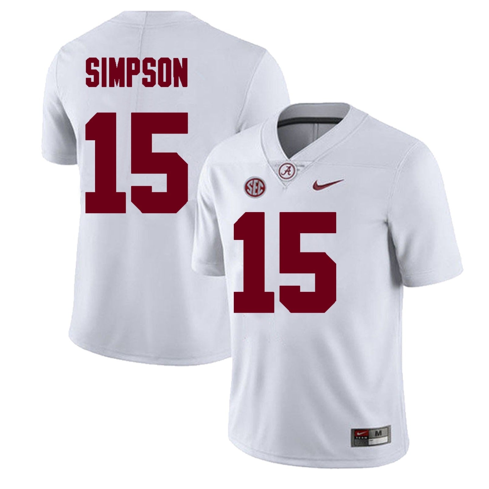 Alabama Crimson Tide #15 Ty Simpson Football Jersey Stitched