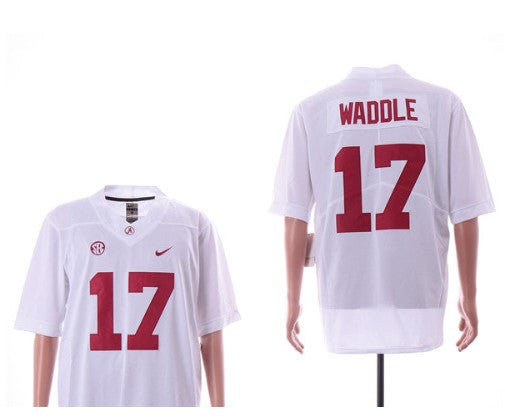 Alabama Crimson Tide #17 Jaylen Waddle Football Jersey Stitched