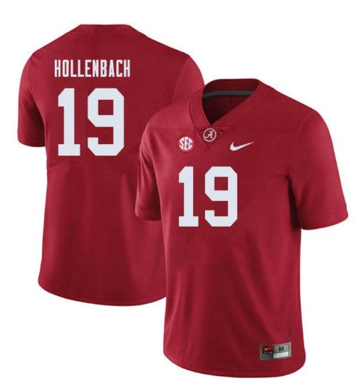 Alabama Crimson Tide #19 Stone Hollenbach Football Jersey Stitched