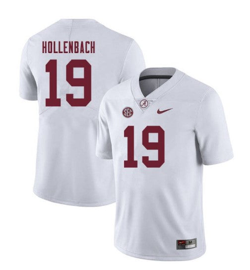 Alabama Crimson Tide #19 Stone Hollenbach Football Jersey Stitched