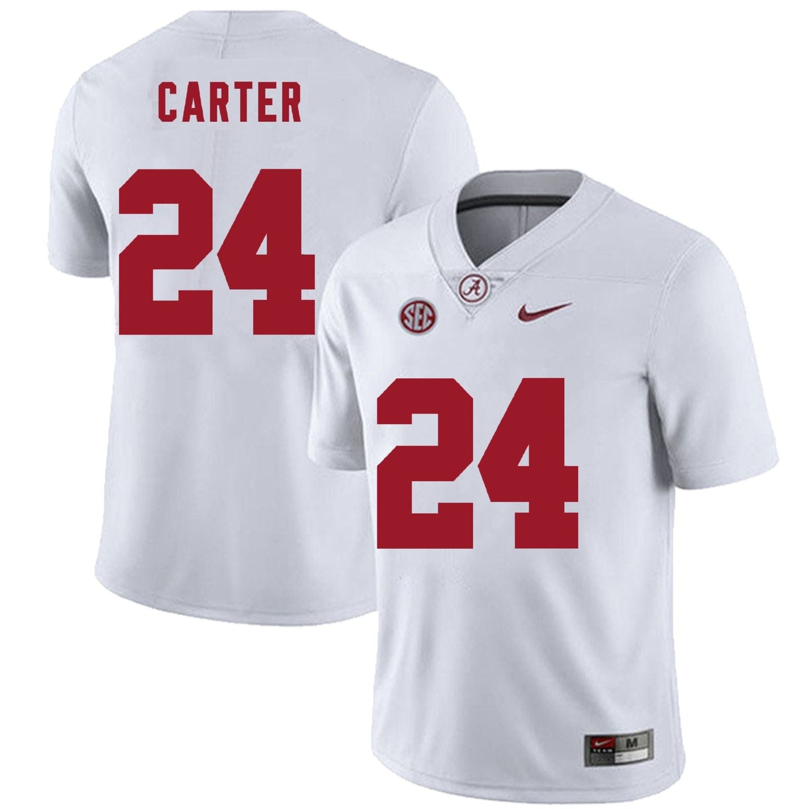 Alabama Crimson Tide #24 Noah Carter Football Jersey Stitched