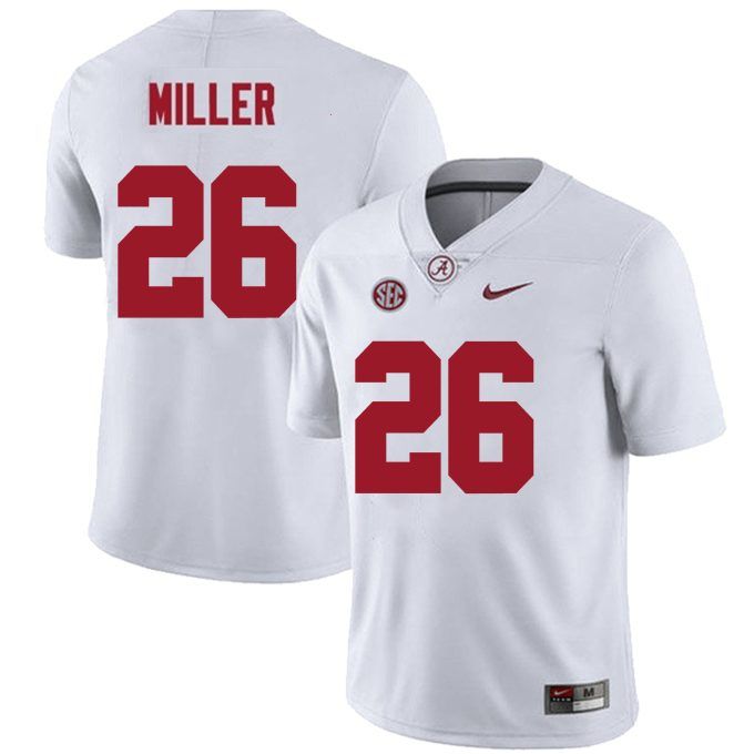 Alabama Crimson Tide #26 Jam Miller Football Jersey Stitched