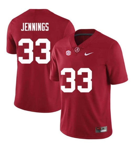 Alabama Crimson Tide #33 Anfernee Jennings Football Jersey Stitched