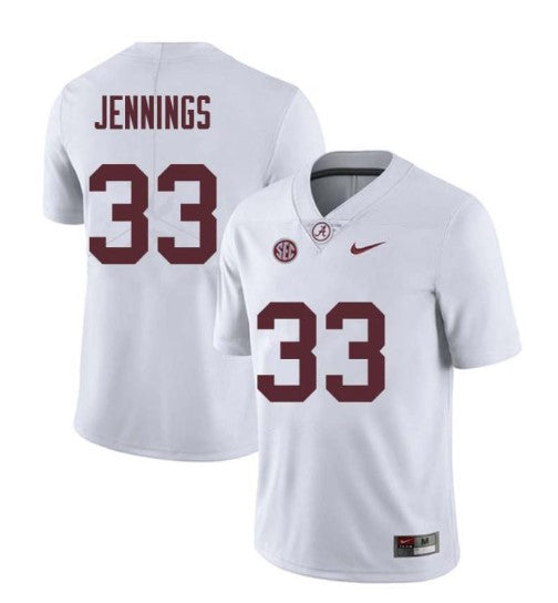 Alabama Crimson Tide #33 Anfernee Jennings Football Jersey Stitched