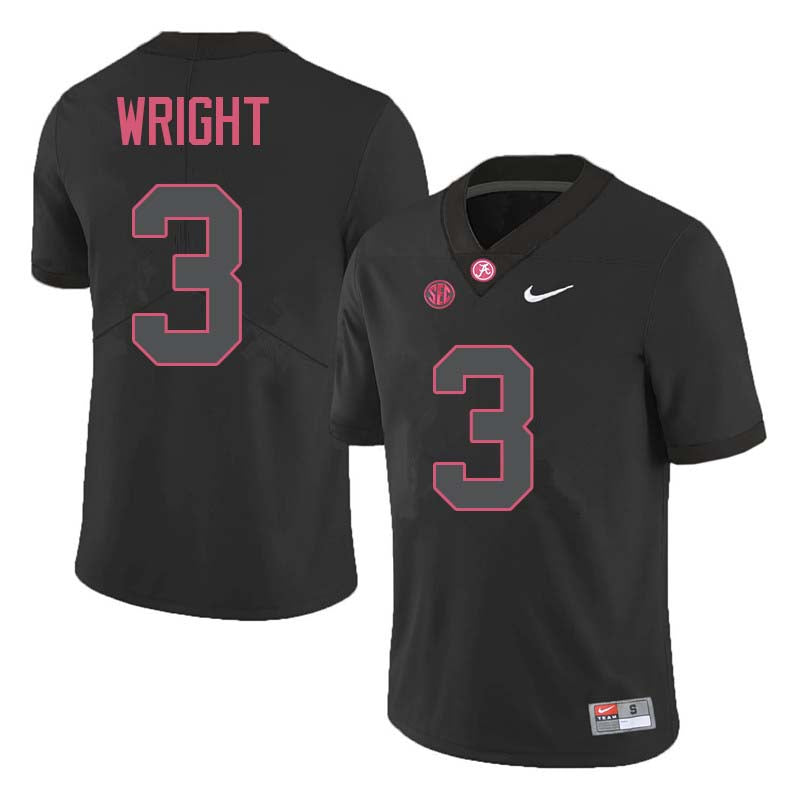 Alabama Crimson Tide #3 Daniel Wright Football Jersey Stitched