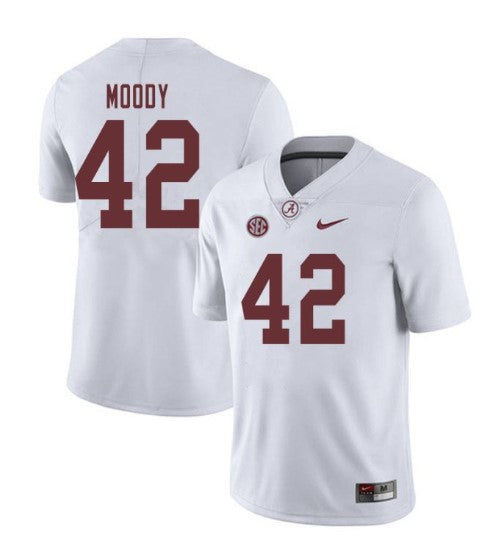 Alabama Crimson Tide #42 Jaylen Moody Football Jersey Stitched