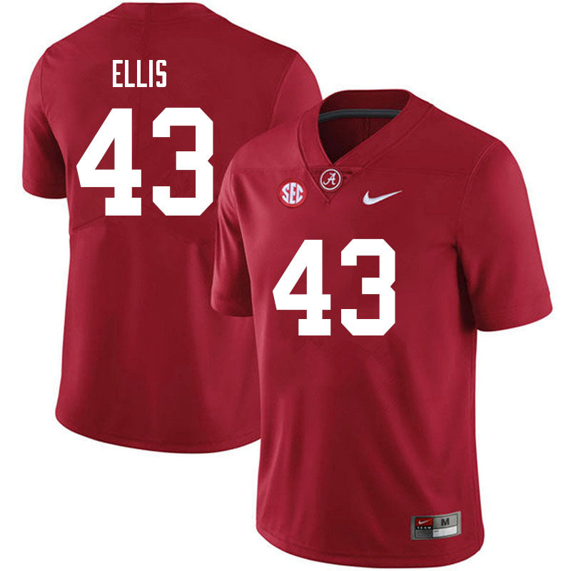 Alabama Crimson Tide #43 Robert Ellis Football Jersey Stitched