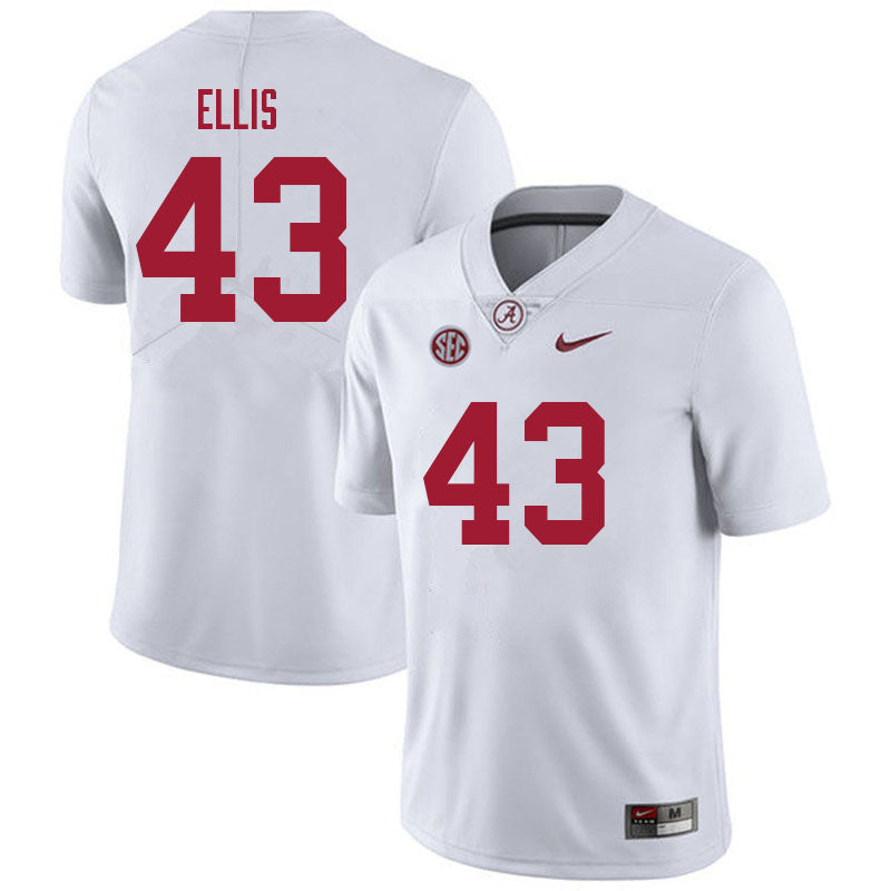 Alabama Crimson Tide #43 Robert Ellis Football Jersey Stitched