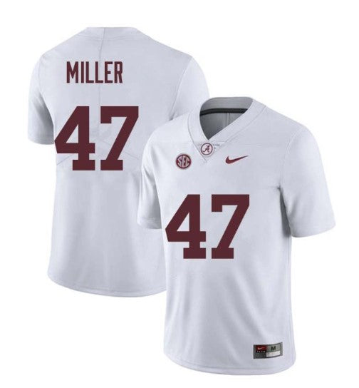 Alabama Crimson Tide #47 Christian Miller Football Jersey Stitched