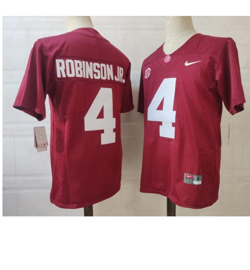 Alabama Crimson Tide #4 Brian Robinson JR. Football Jersey Stitched