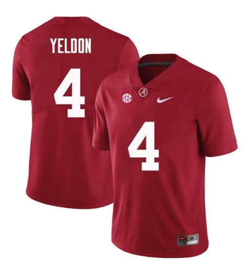 Alabama Crimson Tide #4 T.J. Yeldon Football Jersey Stitched