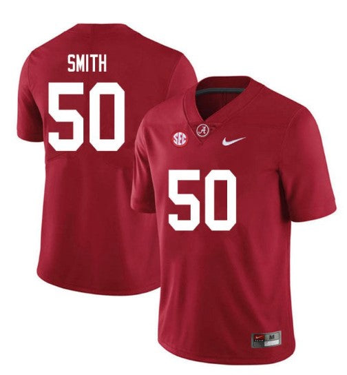 Alabama Crimson Tide #50 Tim Smith Football Jersey Stitched