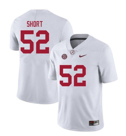 Alabama Crimson Tide #52 Carter Short Football Jersey Stitched