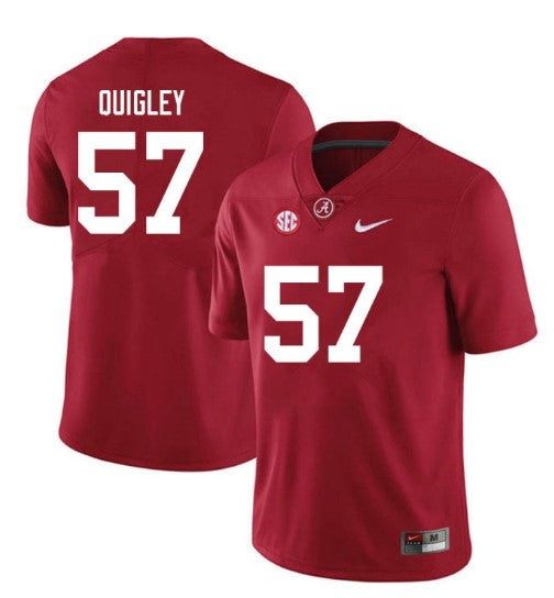 Alabama Crimson Tide #57 Chase Quigley Football Jersey Stitched