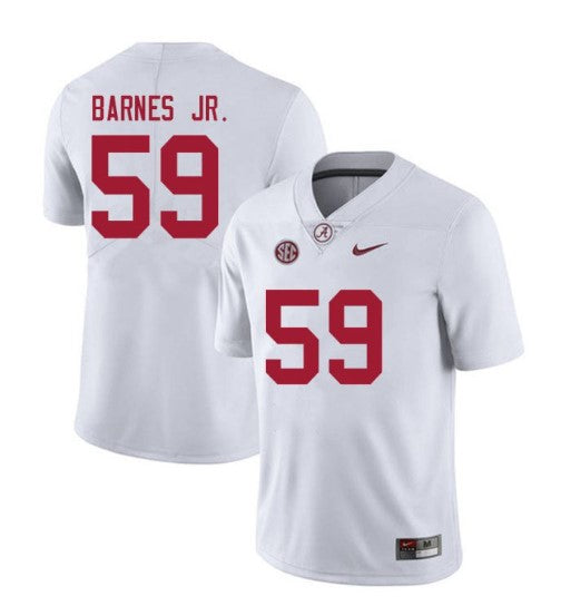 Alabama Crimson Tide #59 Anquin Barnes Jr. Football Jersey Stitched