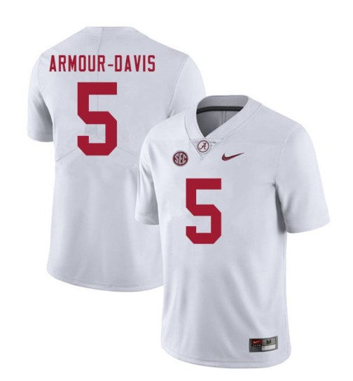 Alabama Crimson Tide #5 Jalyn Armour-Davis Football Jersey Stitched