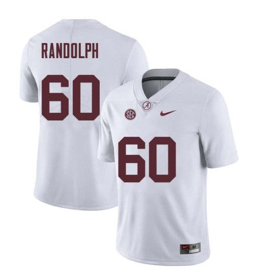 Alabama Crimson Tide #60 Kendall Randolph Football Jersey Stitched