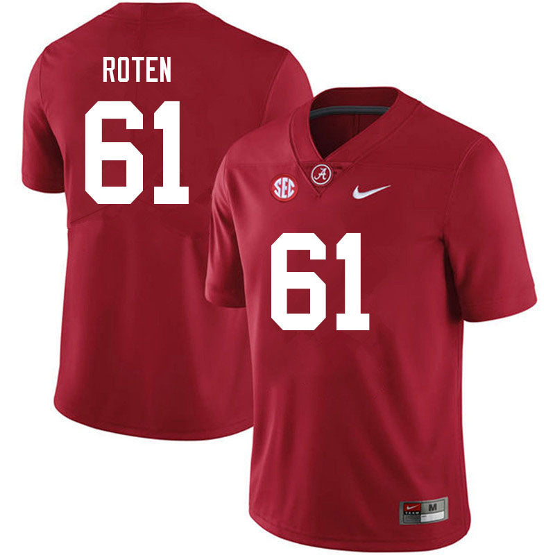 Alabama Crimson Tide #61 Graham Roten Football Jersey Stitched