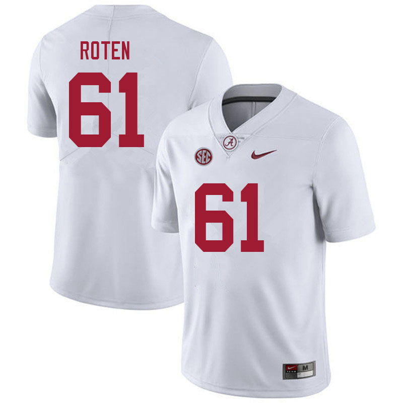Alabama Crimson Tide #61 Graham Roten Football Jersey Stitched