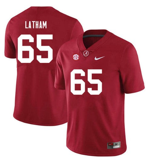 Alabama Crimson Tide #65 JC Latham Football Jersey Stitched