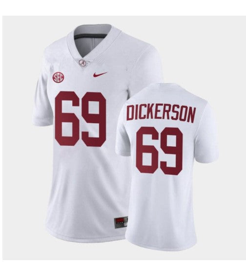 Alabama Crimson Tide #69 Landon Dickerson Football Jersey Stitched