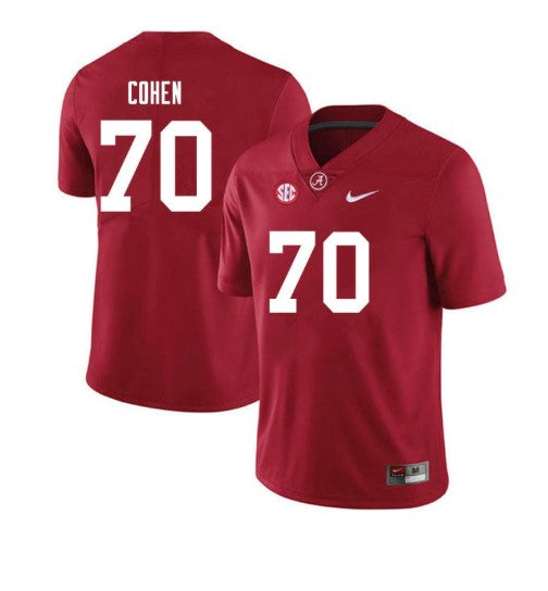 Alabama Crimson Tide #70 Javion Cohen Football Jersey Stitched