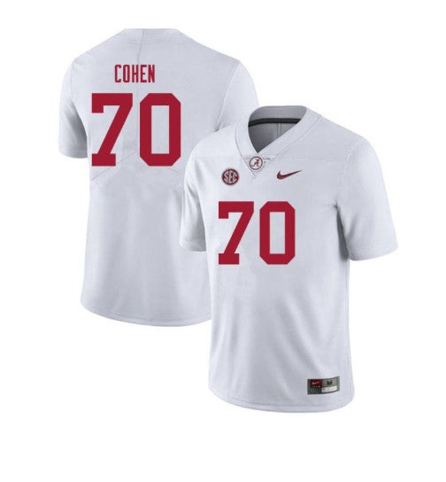 Alabama Crimson Tide #70 Javion Cohen Football Jersey Stitched