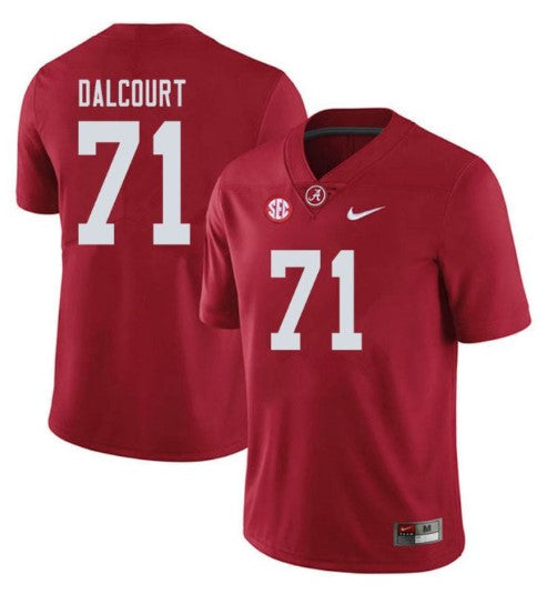 Alabama Crimson Tide #71 Darrian Dalcourt Football Jersey Stitched
