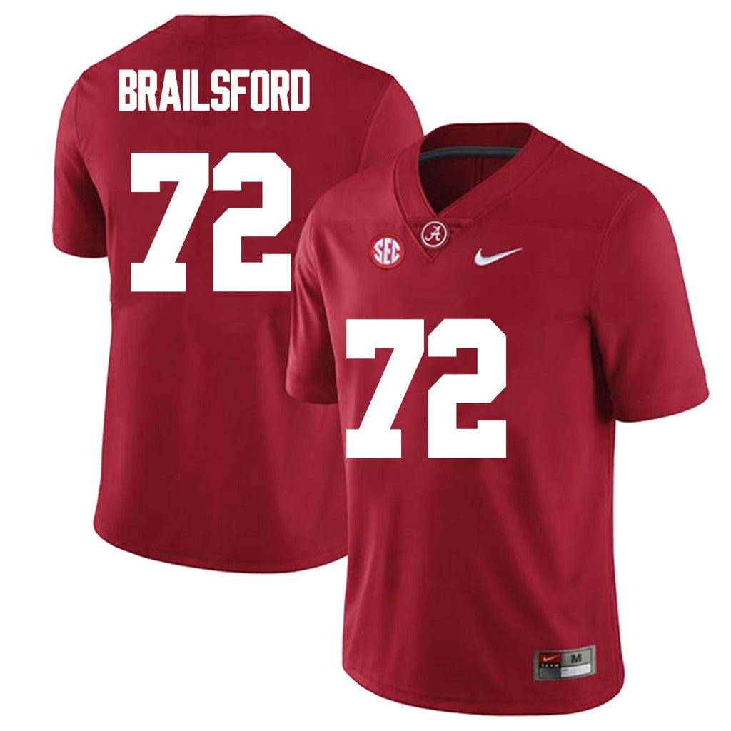 Alabama Crimson Tide #72 Park Brailsford Football Jersey Stitched