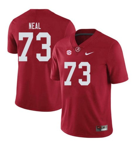 Alabama Crimson Tide #73 Evan Neal Football Jersey Stitched