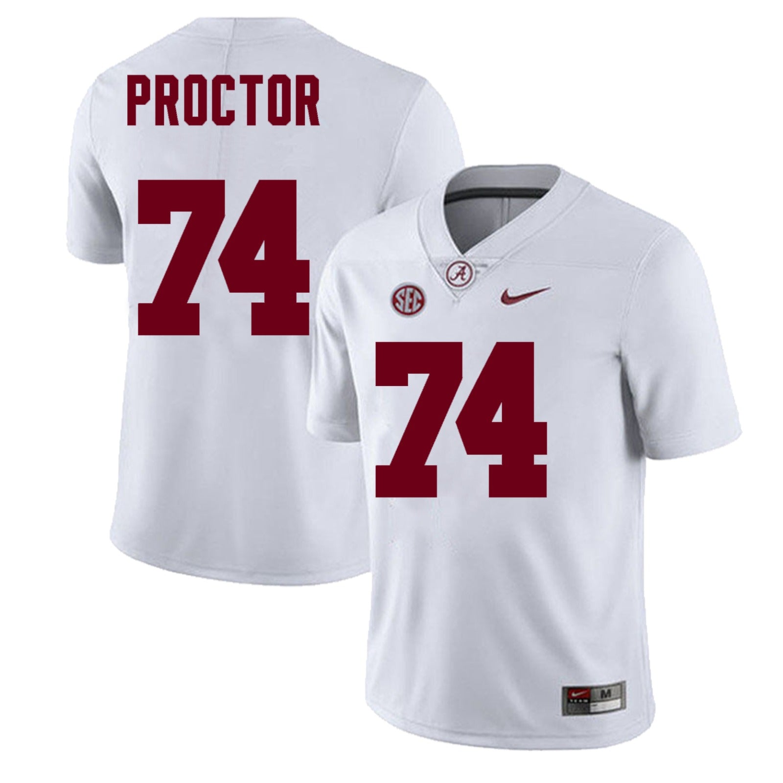 Alabama Crimson Tide #74 Kadyn Proctor Football Jersey Stitched
