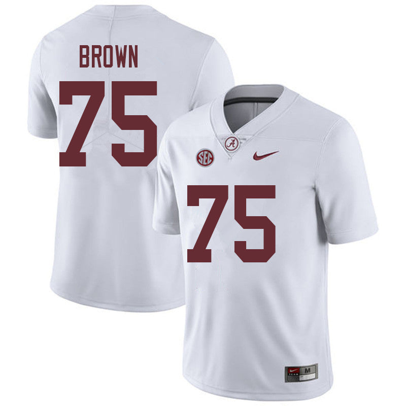 Alabama Crimson Tide #75 Tommy Brown Football Jersey Stitched